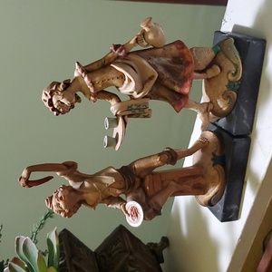 Fontanini Simoneti Tavern Girl! And a Boy Eating Meat!